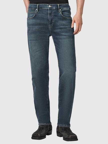 AllSaints Sid Slim Fit Mid Rise Jeans, Blue Indigo, Blue Indigo