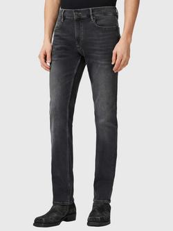 AllSaints Sid Ultra Mid Rise Jeans, Grey Black, Grey Black
