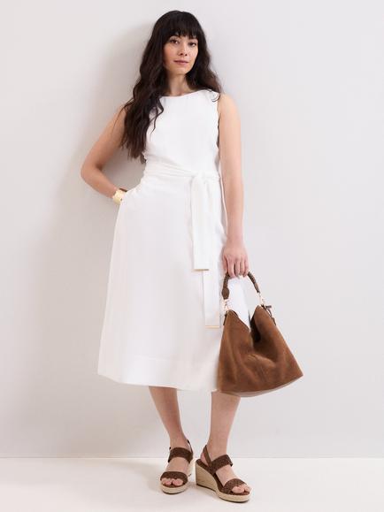Phase Eight Marta Open Back Midi Dress, White