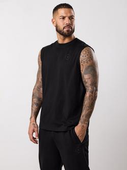 Gym King Stoic Esja Cotton Regular Fit Jersey Vest, Volcanic Black