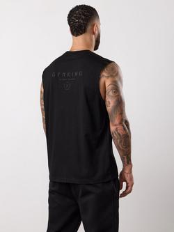 Gym King Stoic Esja Cotton Regular Fit Jersey Vest - view 2, Volcanic Black