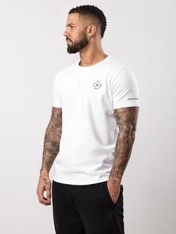 Gym King Stoic Cotton Rich Muscle Fit Short Sleeve T-Shirt, Ice White