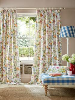 bluebellgray Isolation Garden Pair Lined Pencil Pleat Curtains, Spring, Spring