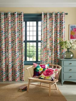 bluebellgray Tobermory Pair Lined Eyelet Curtains, Multi, Multi