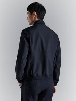 Mango Zip-Through Bomber Jacket, Navy - view 2, Navy