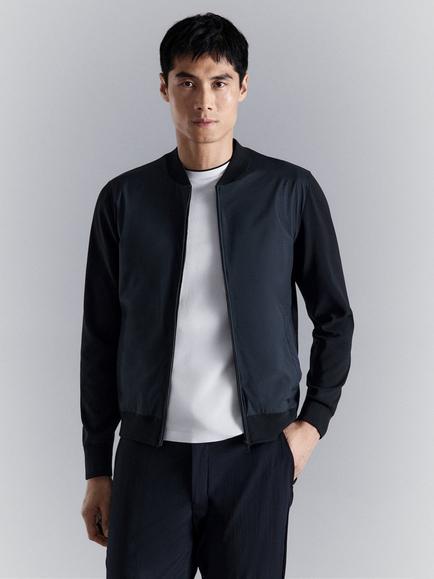 Mango Windbreaker Jacket, Navy, Navy