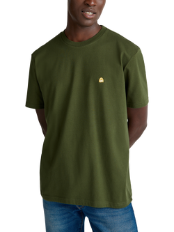 Benetton Short Sleeve T-Shirt, Dark Military Green