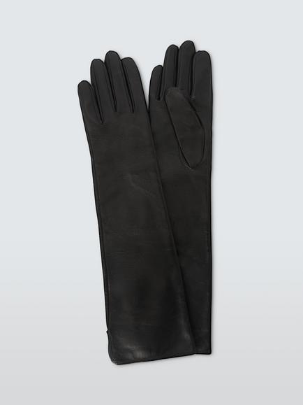 John Lewis J.Lewis Elbow Length Leather Gloves, Black