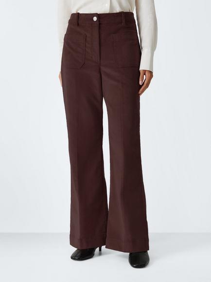 John Lewis Cotton Rich Bootcut Corduroy Trousers, Fig
