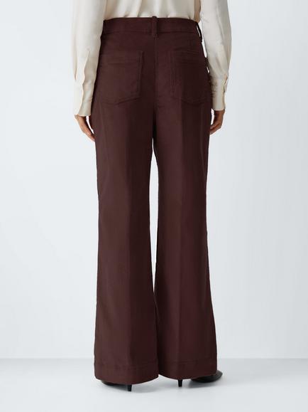 John Lewis Cotton Rich Bootcut Corduroy Trousers - view 2, Fig