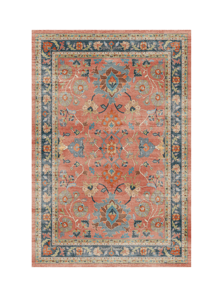 Ruggable Calabria Rug, Coral/Multi