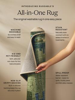 Ruggable Calabria Rug - view 2, Coral/Multi