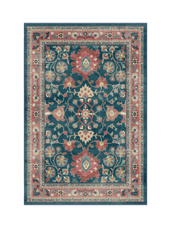 Ruggable Calabria Rug, Navy/Cayenne