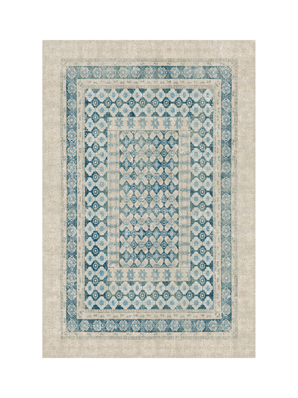 Ruggable Cyrus Rug, Neutral/Blue