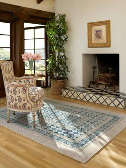 Ruggable Cyrus Rug - view 2, Neutral/Blue