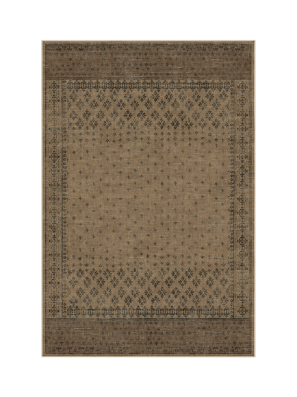 Ruggable Fernanda Rug, Black/Tan, Black/Tan