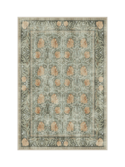 Ruggable x Morris & Co. Pimpernel Rug, Jade, Jade