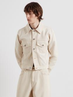 Farah Montoya Archive Denim Trucker Jacket, Ecru, Ecru