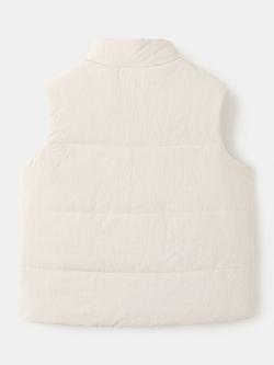Mango Kids' Quilted Gilet, Ice - view 2, Ice