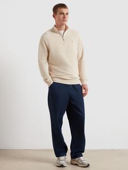 Farah Cotton Quarter-Zip Sweatshirt - view 2, Birch Grey Marl