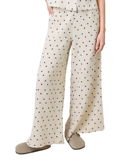 Traffic People Rene Spanish Harlem Trousers, Cream/Black, Cream/Black