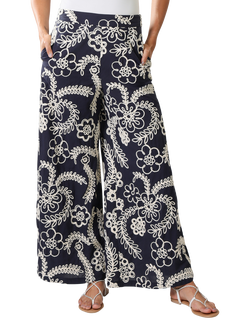 Traffic People Rene Sandrine's Smile Trousers, Blue, Blue