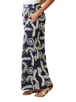 Traffic People Rene Sandrine's Smile Trousers, Blue - view 2, Blue