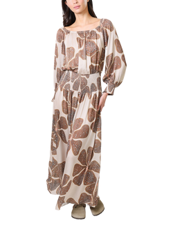 Traffic People Full Bloom Midi Dress, Cream, Cream