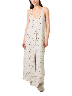 Traffic People Spanish Harlem Longline Top, Cream/Black, Cream/Black