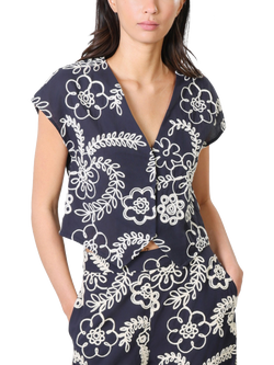 Traffic People Gatsby Sandrine's Smile Top, Blue, Blue