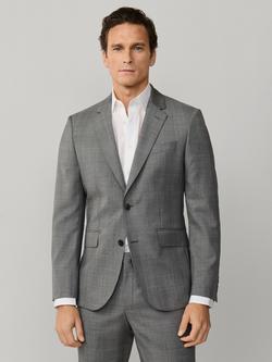 Hackett London Italian Wool Glen Check Suit Jacket, Grey - view 2, Grey