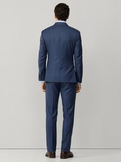 Hackett London Sharkskin Wool Belgravia Suit Jacket, Blue - view 2, Blue