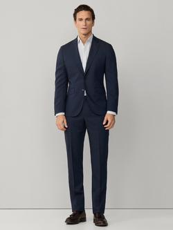 Hackett London Wool Travel Suit, Blue, Blue