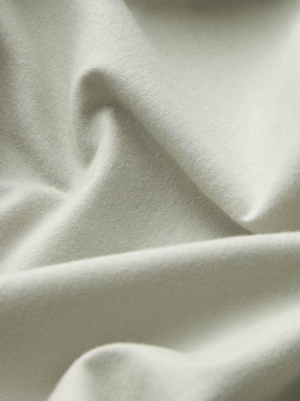 John Lewis Warm & Cosy Brushed Cotton Deep Fitted Sheet - view 2, Pebble Grey
