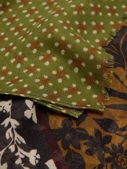 Mango Mixed Print Day Scarf, Green - view 2, Green