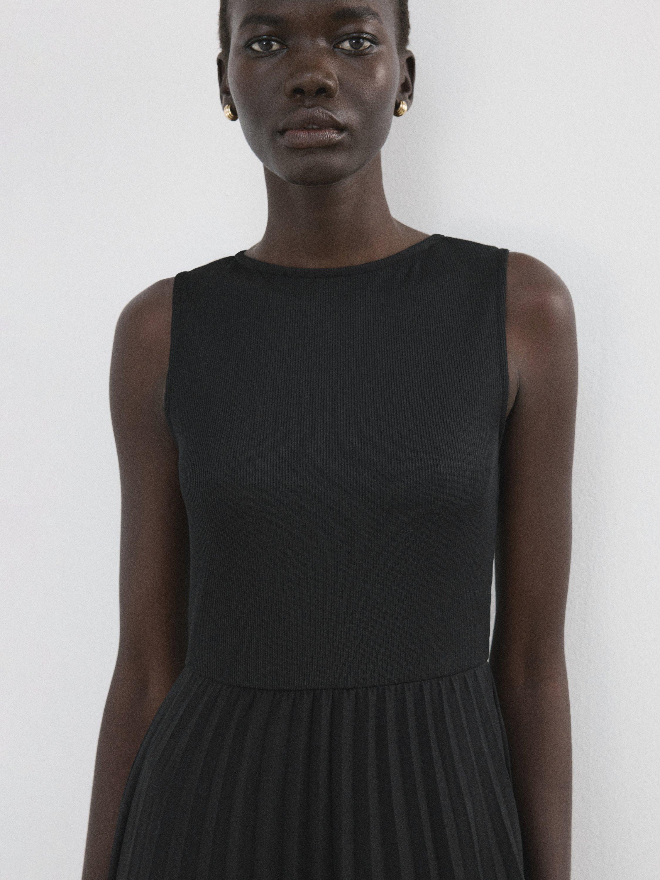 mango pleated skirt dress MANGO Pleated Skirt Dress