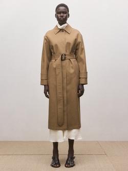 Mango Single Breasted Belted Trench Coat, Camel, Camel