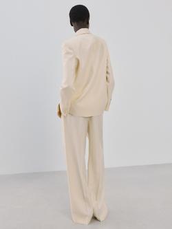 Mango High Waist Wide Leg Trousers, Raw - view 2, Raw