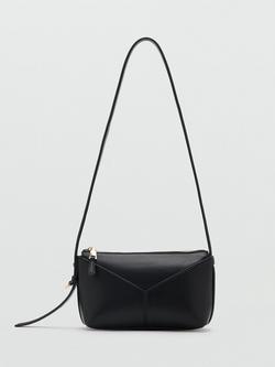 Mango Box Crossbody Bag, Black, Black