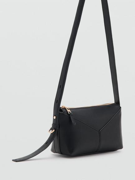 Mango Box Crossbody Bag, Black - view 2, Black