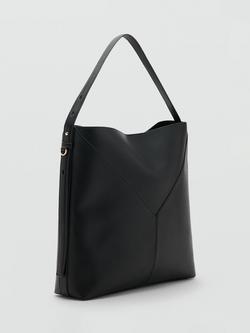 Mango Tote Shoulder Bag, Black - view 2, Black