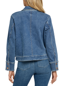 NYDJ Oversized Pocket Denim Jacket, Salton - view 2, Salton