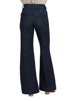 NYDJ Mia High Rise Palazzo Jeans, Rinse - view 2, Rinse