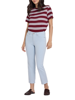 NYDJ Marilyn Straight Ankle Jeans, Blue Clover