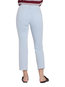 NYDJ Marilyn Straight Ankle Jeans - view 2, Blue Clover