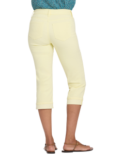 NYDJ Marilyn Straight Crop Jeans, Chardonnay - view 2, Chardonnay