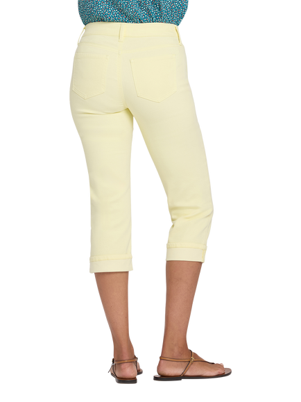 NYDJ Marilyn Straight Crop Jeans, Chardonnay - view 2, Chardonnay