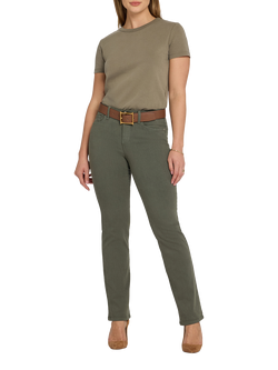 NYDJ No Gapper™ Marilyn Straight Jeans, Desert Green