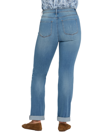 NYDJ Marilyn Sure Stretch® Straight Jeans, Port Sea - view 2, Port Sea