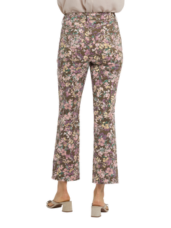 NYDJ Marilyn Floral Straight Ankle Jeans, Earth Blooms - view 2, Earth Blooms